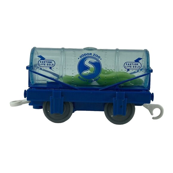 Mattel Other - Thomas & Friends Sodor Zoo Night Exhibit Live Eels 2009 Blue Train Car V6429‎